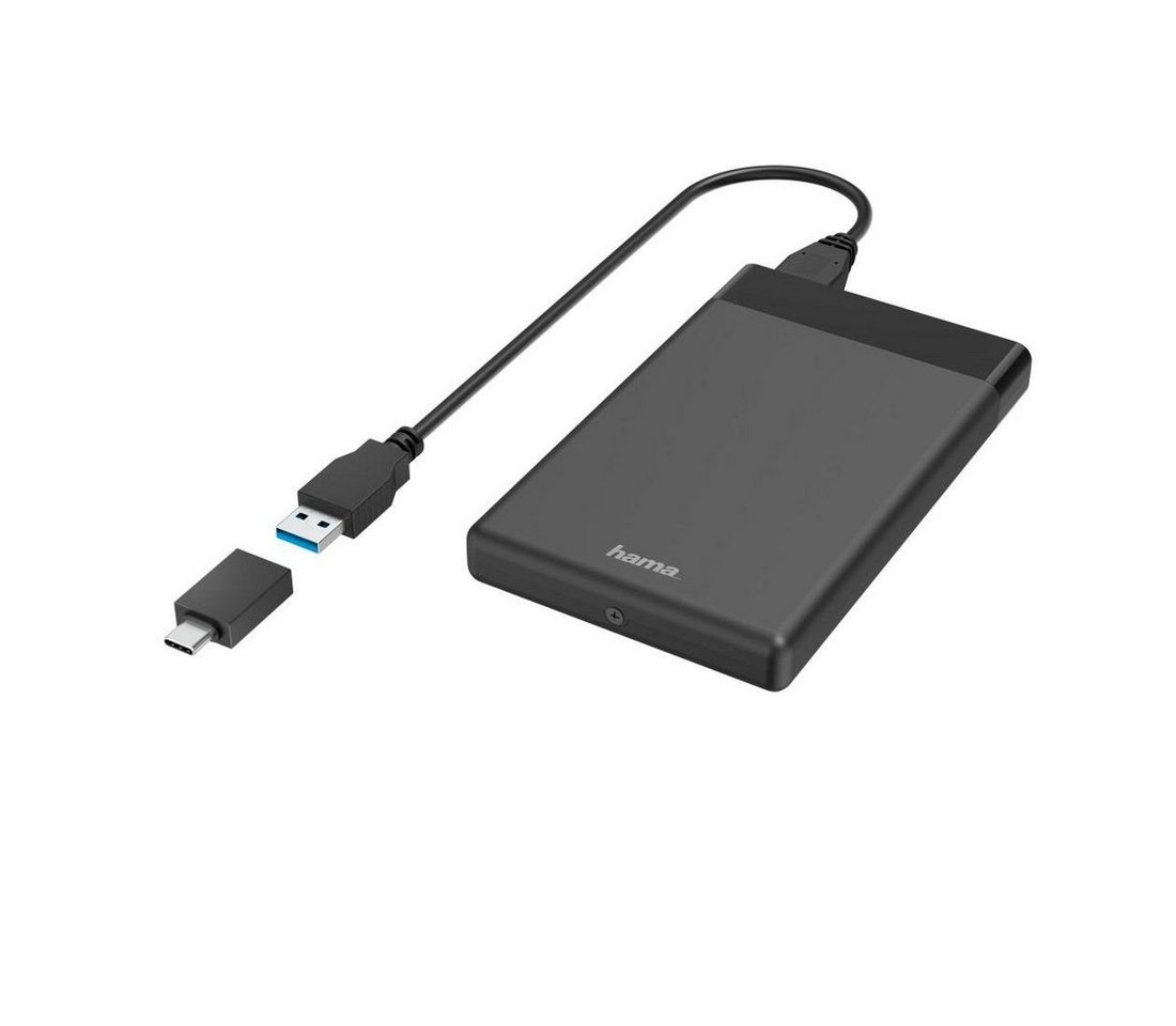 Hama Festplatten-Gehäuse USB-Festplattengehäuse für 2,5 SSD u. HDD-Festplatten Adapter" von Hama