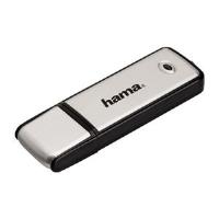 Hama FlashPen "Fancy" - USB-Flash-Laufwerk - 64GB - USB2.0 - Schwarz, Silber (108062) von Hama