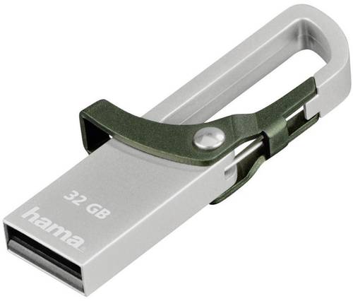 Hama FlashPen Hook-Style USB-Stick 32GB Grün 123921 USB 2.0 von Hama