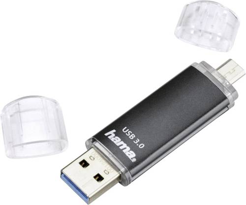Hama FlashPen  Laeta Twin  USB-Zusatzspeicher Smartphone/Tablet Schwarz 128GB USB 3.2 Gen 1 (USB von Hama