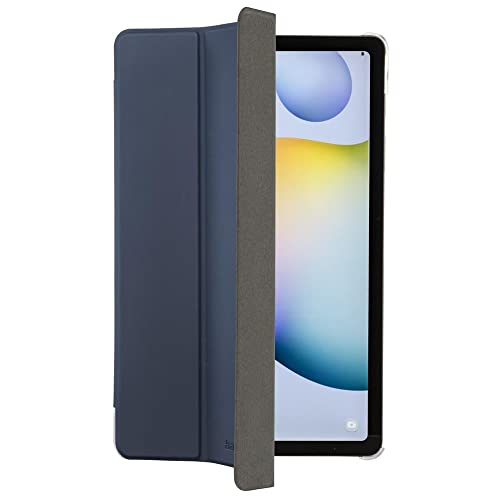 Hama Fold Clear Schutzhülle für Samsung Galaxy Tab S6 Lite, Dunkelblau, Transparent von Hama