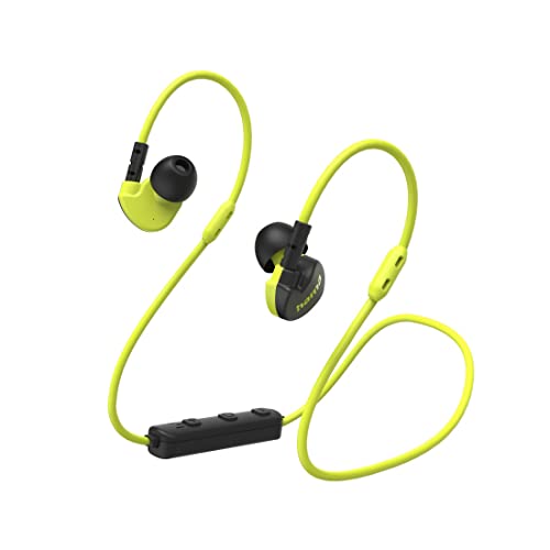Hama Freedom Athletics HiFi In Ear Kopfhörer Bluetooth® Stereo Schwarz/Gelb von Hama