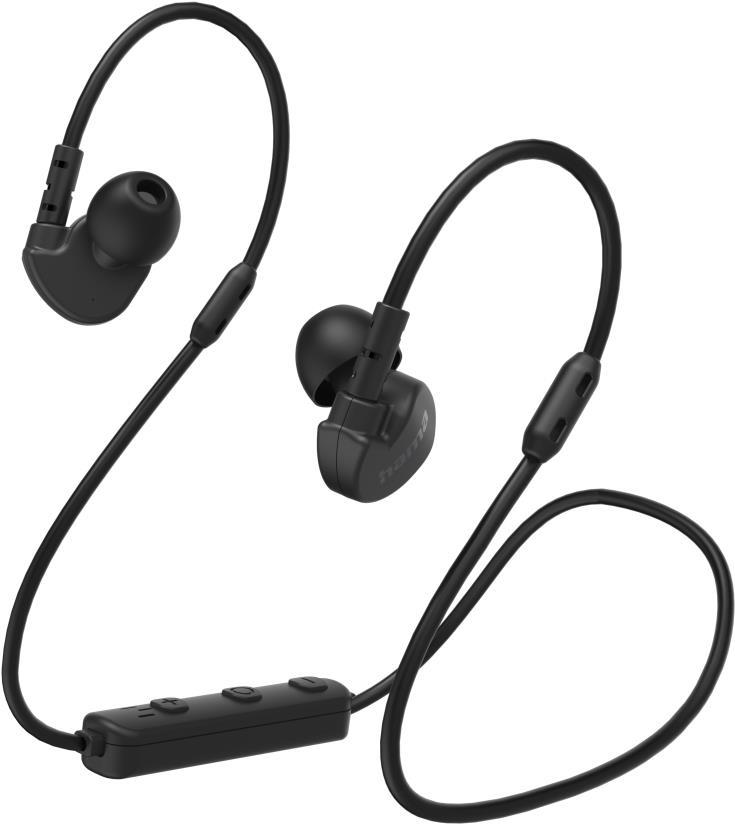 Hama Freedom Athletics Kopfhörer Kabellos im Ohr Anrufe/Musik Bluetooth Schwarz (00184118) von Hama