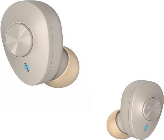 Hama Freedom Buddy Kopfhörer True Wireless Stereo (TWS) im Ohr Anrufe/Musik Bluetooth Beige (00184164) von Hama