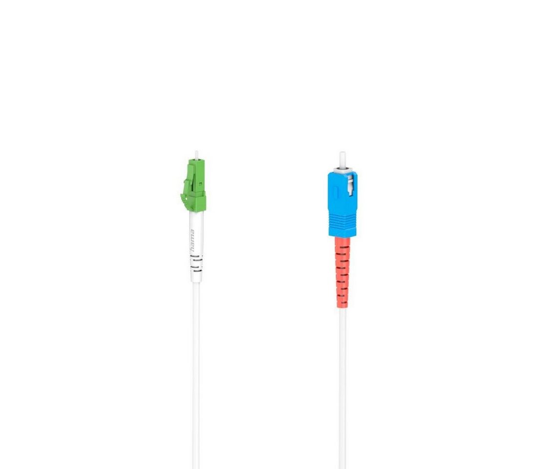 Hama Glasfaser-Netzwerkkabel LC/APC-Stecker-SC/UPC-Stecker, 10 Gbit/s 3m Glasfaserkabel, (300 cm) von Hama
