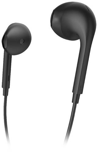Hama Glow HiFi In Ear Kopfhörer kabelgebunden Stereo Schwarz Lautstärkeregelung von Hama