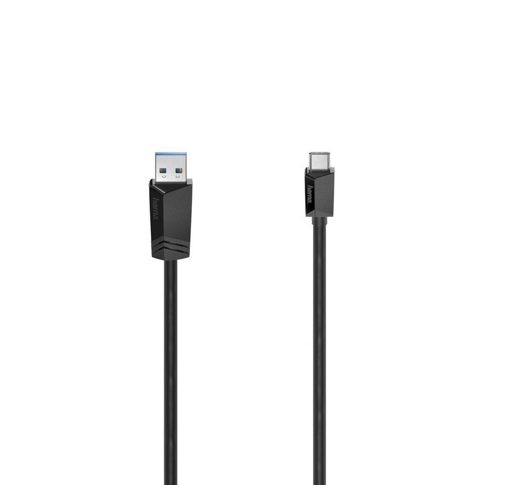 Hama HAMA USB 3.2 Gen1, 5 Gbit/s, 1,50 m USB-A auf USB-C Kabel (schwarz) USB-Kabel von Hama