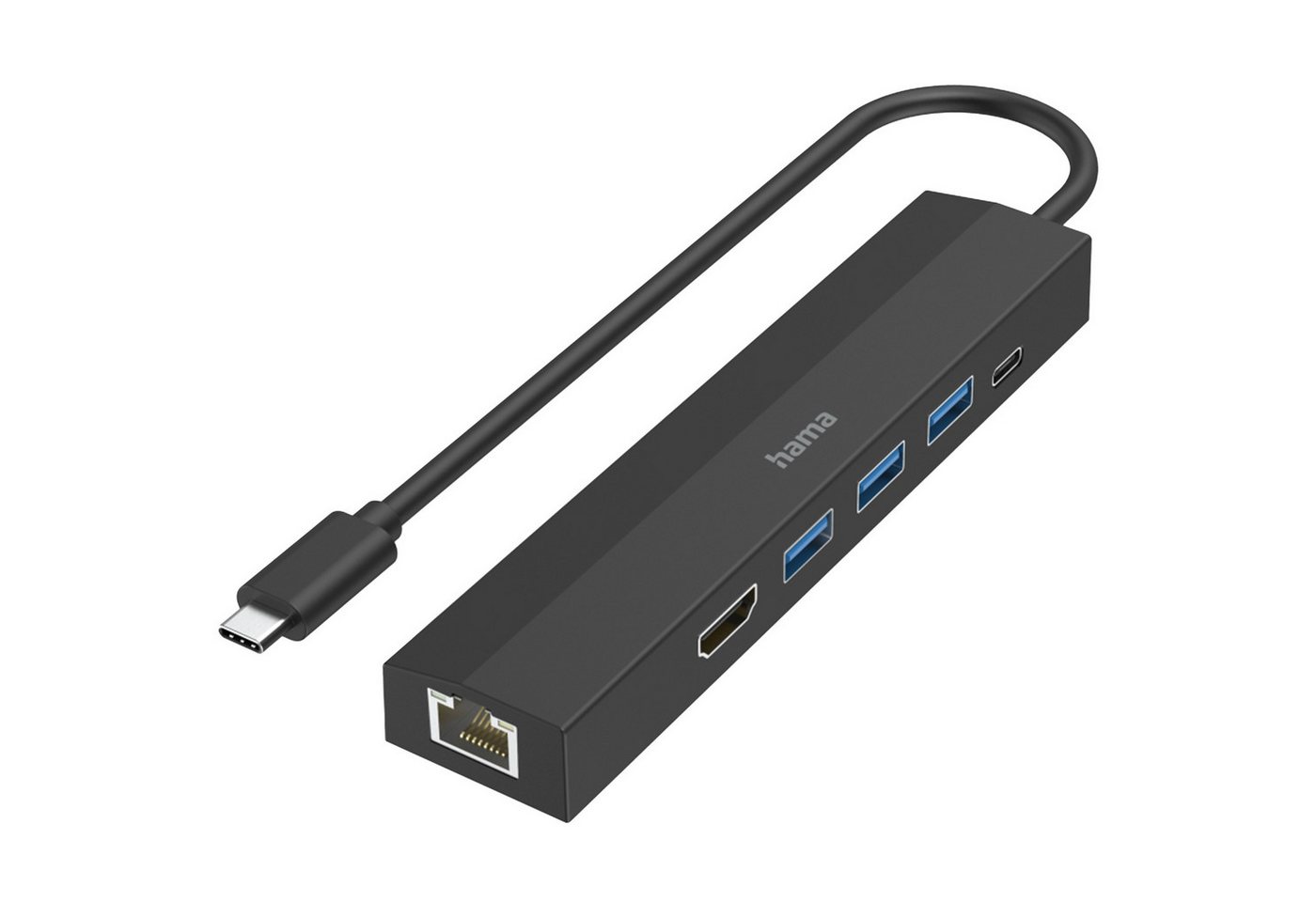 Hama HAMA USB-C Hub Mulitport USB-Adapter Hama HAMA USB-C Hub Mulitport USB-Adapter von Hama