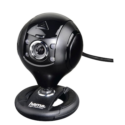 Hama HD-Webcam Spy Protect, 1080p Full-HD, Beleuchtung, Mikrofon von Hama