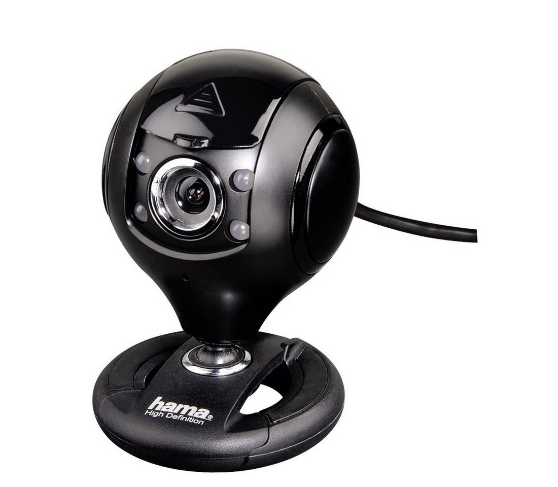 Hama HD-Webcam mit Mikrofon & Abdeckung - 1280x1024 für Konferenzen Webcam von Hama