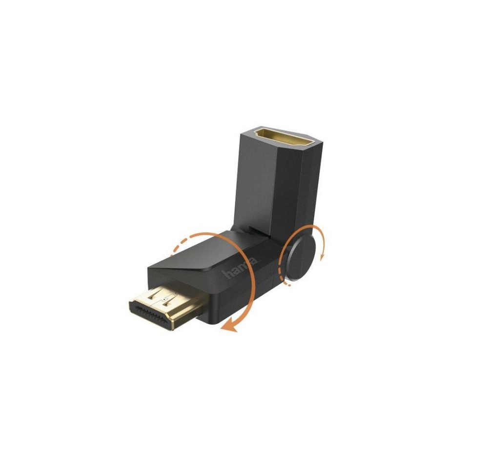 Hama HDMI™-Adapter, Stecker - Kupplung, Rotation (00205166) Audio- & Video-Kabel von Hama