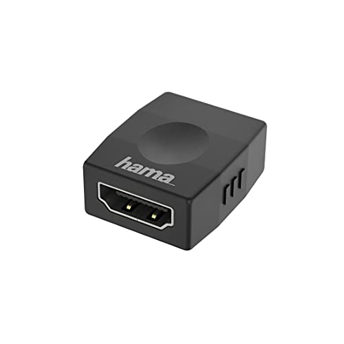 Hama HDMI Adapter Ultra HD 4K 60 Hz (Buchse, HDR, ARC Audio, HEC Ethernet, Zum Verbinden Von Zwei Kabeln, Zwischen PC, Laptop, Monitor, TV, Beamer, Ideal Fürs Gaming) von Hama