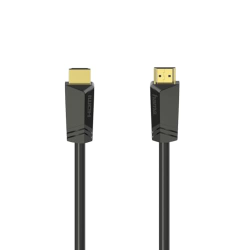 Hama HDMI Kabel 7,5m lang Ultra HD 4k (High Speed HDMI Cable HDR, HEC, ARC, Monitorkabel mit Kunststoffmantel, Verbindung von PC/Notebook mit Monitor, TV, Beamer, Playstation, XBOX) von Hama
