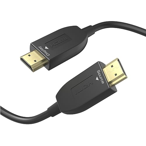 Hama HDMI Kabel High Speed 3m lang 8K (HDMI Cable, 4K @ 120 Hz, 8K @ 60 Hz, 48 Gbps, Monitorkabel optisch, HD Bildschirmkabel mit eARC, Ethernet, HDR, voll geschirmt, Knickschutz, vergoldete Stecker) von Hama