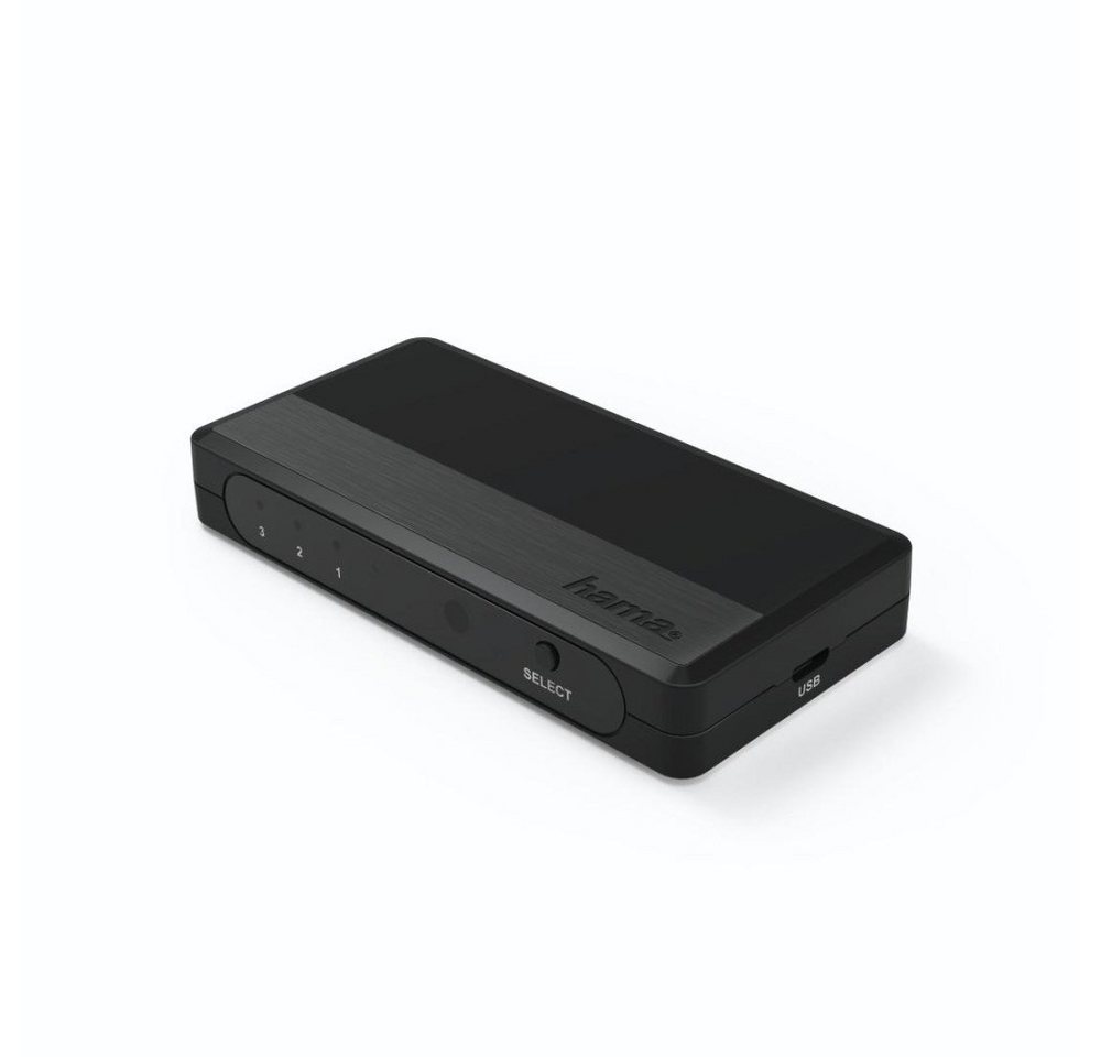 Hama HDMI-Splitter HDMI™-Umschalter, 3 Eingänge, 1 Ausgang (00121760) von Hama