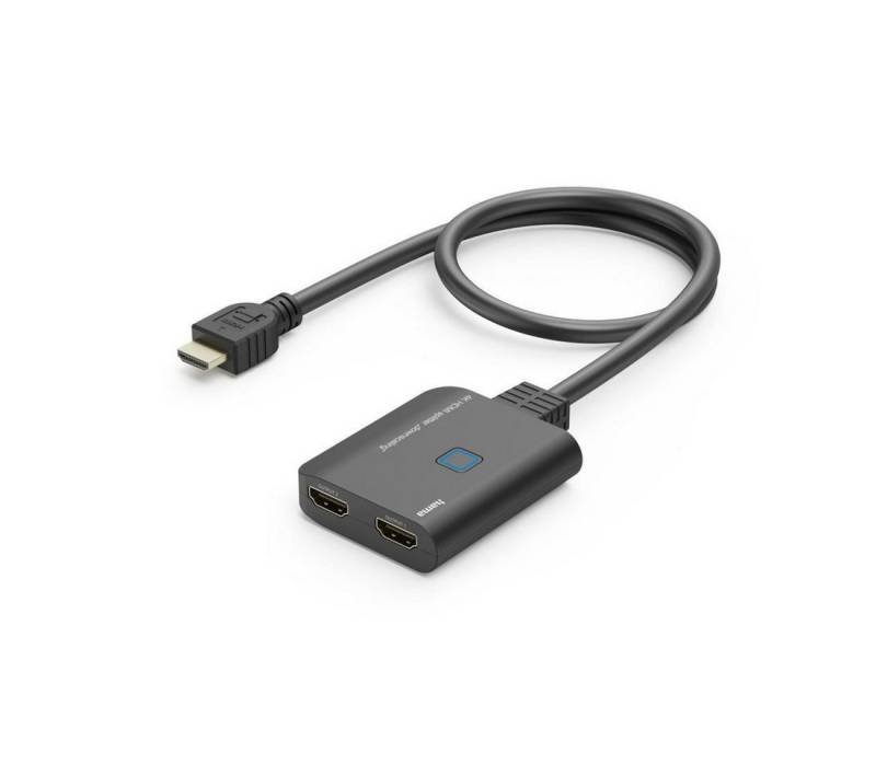 Hama HDMI-Splitter HDMI Splitter 4K, 1 In 2 Out, 30Hz, USB-Stromversorgung, LED-Anzeige von Hama