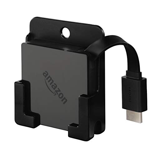 Hama Halterung für Amazon Fire TV 2. Generation (Fire TV Box-Halter, zur VESA- oder Wandbefestigung per Schrauben, oder Klebemontage direkt am TV) Wandhalterung schwarz von Hama