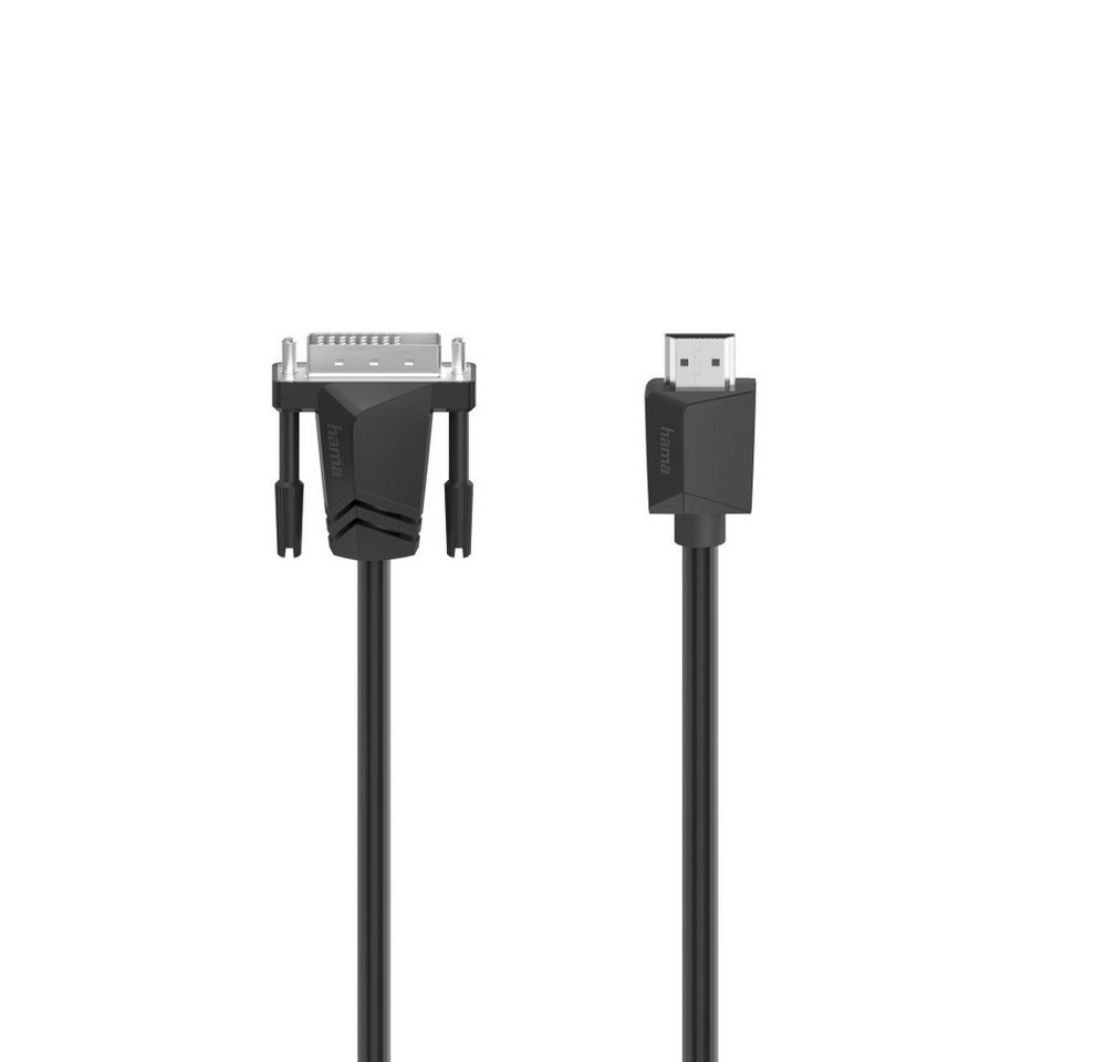 Hama Hama 00200716 DVI-Kabel 3 m DVI-D HDMI Typ A (Standard) Schwarz Video-Kabel von Hama