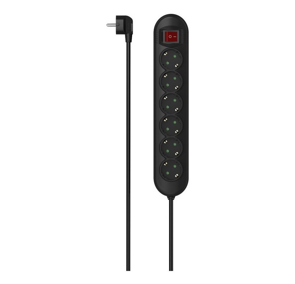 Hama Hama 6-fach Steckdosenleiste 1,4m schwarz. Audio- & Video-Adapter Schuko Hama Hama 6-fach Steckdosenleiste 1,4m schwarz. Audio- & Video-Adapter Schuko von Hama