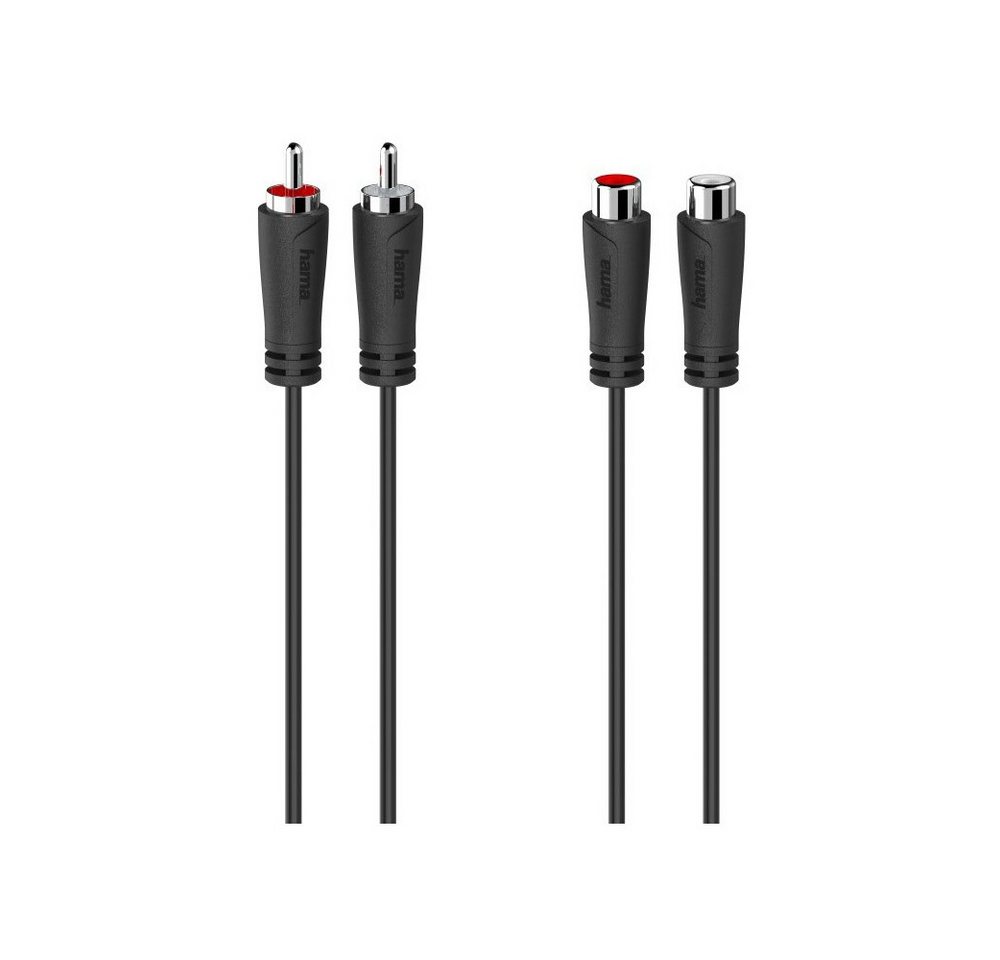 Hama Hama Audio-Verlängerung 5m 2 Cinch-Stecker und Kupplung Audio-Kabel, Cinch-Stecker, Cinch-Kupplung, Robustes und elegantes schwarzes Design Hama Hama Audio-Verlängerung 5m 2 Cinch-Stecker und Kupplung Audio-Kabel, Cinch-Stecker, Cinch-Kupplung, Robustes und elegantes schwarzes Design von Hama