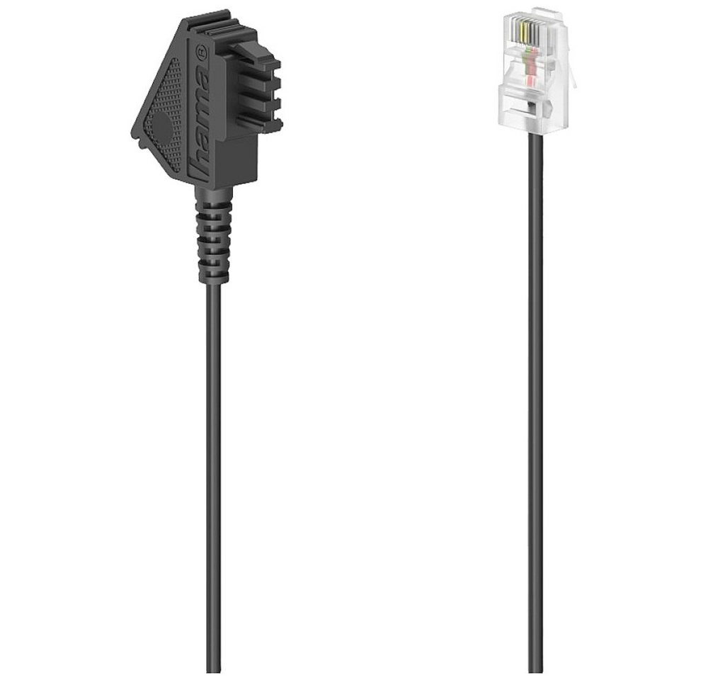 Hama Hama DSL Anschlusskabel [1x TAE-F-Stecker - 1x RJ45-Stecker 8p2c] 0.5 Telefonkabel, (0.5 cm) von Hama