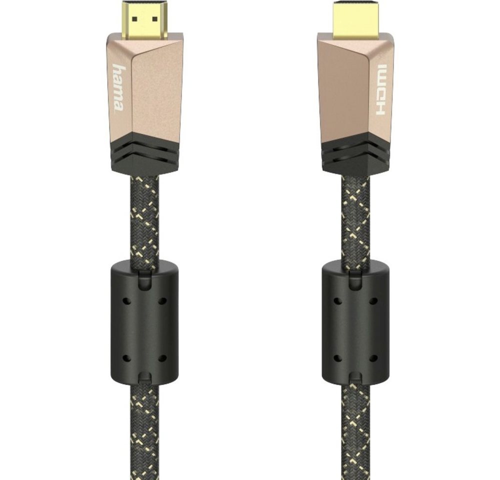 Hama Hama HDMI Anschlusskabel HDMI-A Stecker, HDMI-A Stecker 3.00 m Braun 0 HDMI-Kabel, (3.00 cm) von Hama