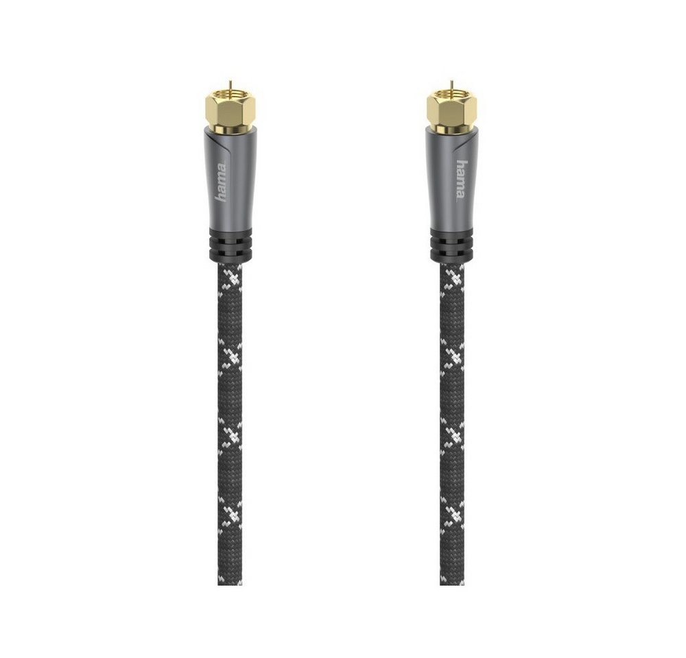 Hama Hama SAT-Anschlusskabel 120 dB 1,5m F-Stecker grau/schwarz Elektro-Kabel, F-Stecker, F-Stecker, Hochwertiges SAT-Anschlusskabel mit 120 dB Hama Hama SAT-Anschlusskabel 120 dB 1,5m F-Stecker grau/schwarz Elektro-Kabel, F-Stecker, F-Stecker, Hochwertiges SAT-Anschlusskabel mit 120 dB von Hama