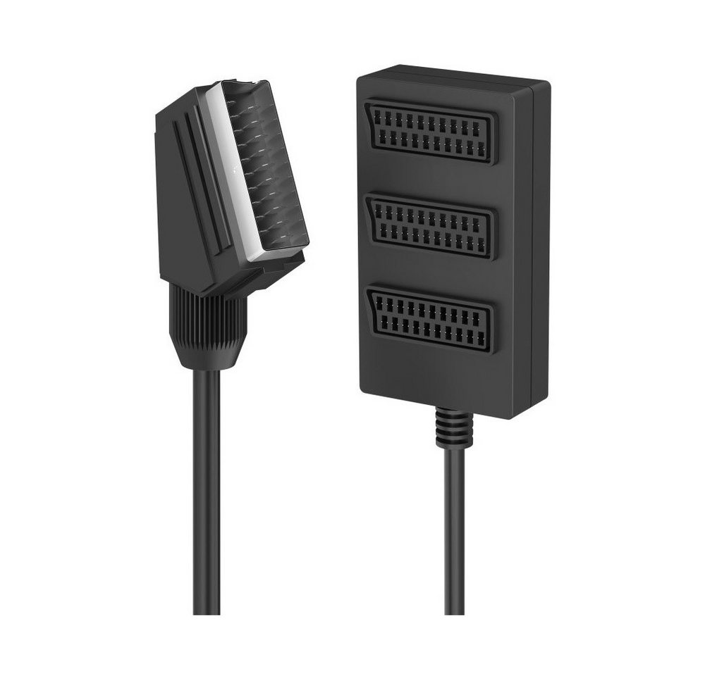 Hama Hama Scart-Verteiler 3-fach (0,5m) schwarz - Adapter. Adapter Scart zu Scart-Verteiler von Hama