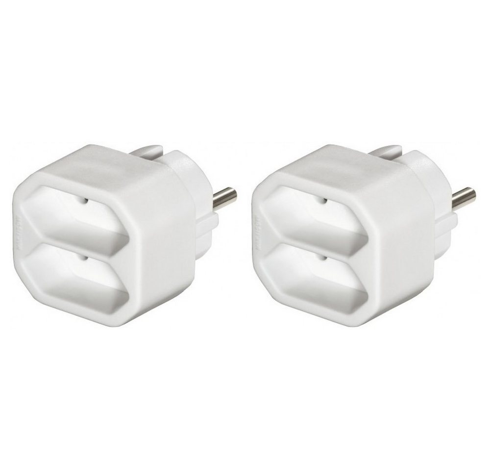 Hama Hama Steckdosenadapter 2-fach Doppelpack - Euro Stromadapter Euro-Steckdose zu Steckdosenadapter, Praktisches Doppelpack mit 2 Euro-Steckdosen Hama Hama Steckdosenadapter 2-fach Doppelpack - Euro Stromadapter Euro-Steckdose zu Steckdosenadapter, Praktisches Doppelpack mit 2 Euro-Steckdosen von Hama