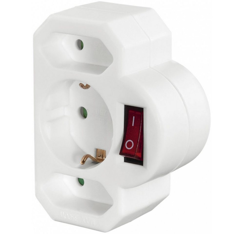 Hama Hama Steckdosenadapter 3-fach weiß - Adapter Stromadapter EU-Stecker, Kompakte und platzsparende Bauweise Hama Hama Steckdosenadapter 3-fach weiß - Adapter Stromadapter EU-Stecker, Kompakte und platzsparende Bauweise von Hama