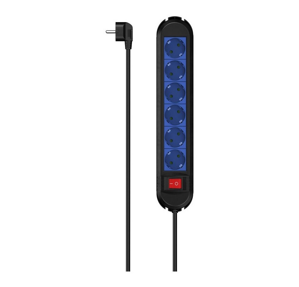Hama Hama Steckdosenleiste 6-fach blau/schwarz Audio- & Video-Adapter Hama Hama Steckdosenleiste 6-fach blau/schwarz Audio- & Video-Adapter von Hama
