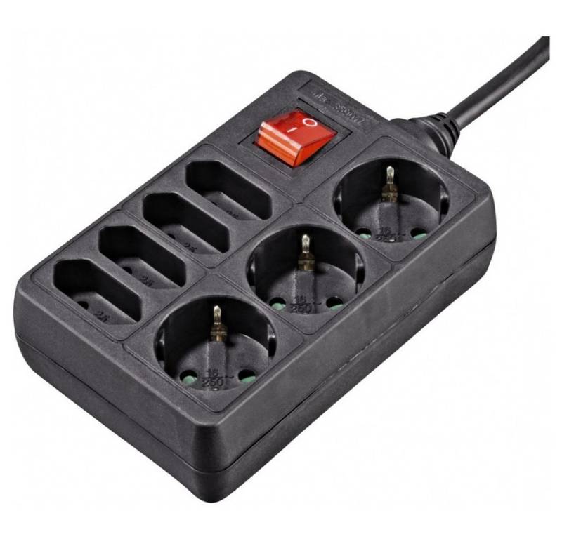 Hama Hama Steckdosenleiste 7-fach - praktische Lösung. Audio- & Video-Adapter Deutschland zu Steckdosenleiste von Hama
