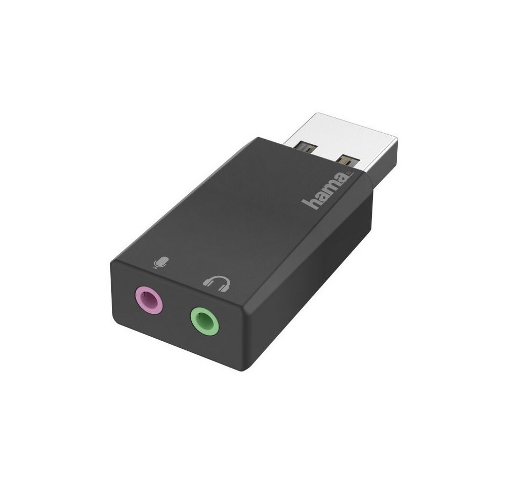 Hama Hama Stereo USB-Soundkarte mit 2x 3,5-mm-Buchsen. USB-Soundkarte, Kompakte und tragbare Bauweise Hama Hama Stereo USB-Soundkarte mit 2x 3,5-mm-Buchsen. USB-Soundkarte, Kompakte und tragbare Bauweise von Hama