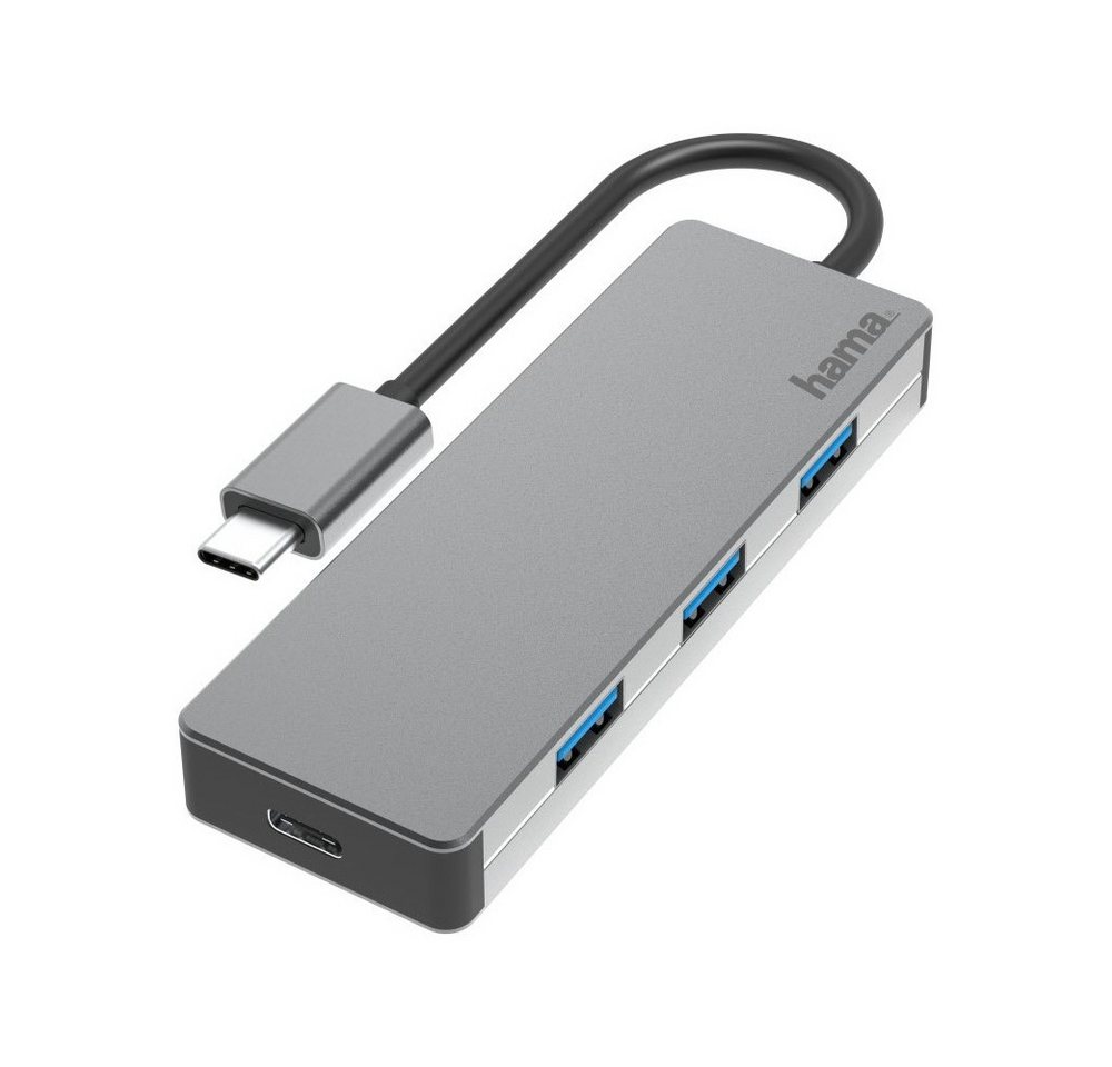 Hama Hama USB-C-Hub 4 Ports grau - USB-Hub. USB-Adapter USB-C zu USB-C Hama Hama USB-C-Hub 4 Ports grau - USB-Hub. USB-Adapter USB-C zu USB-C von Hama