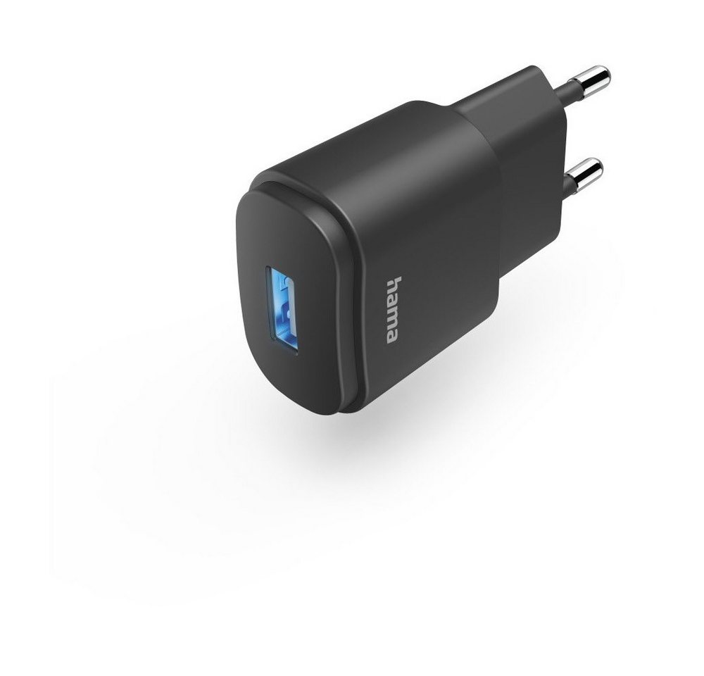 Hama Hama USB Ladegerät (6W) schwarz für Handys und Smartphones USB-Ladegerät (Netzladeadapter, 6W, Schlichtes schwarzes Design) von Hama