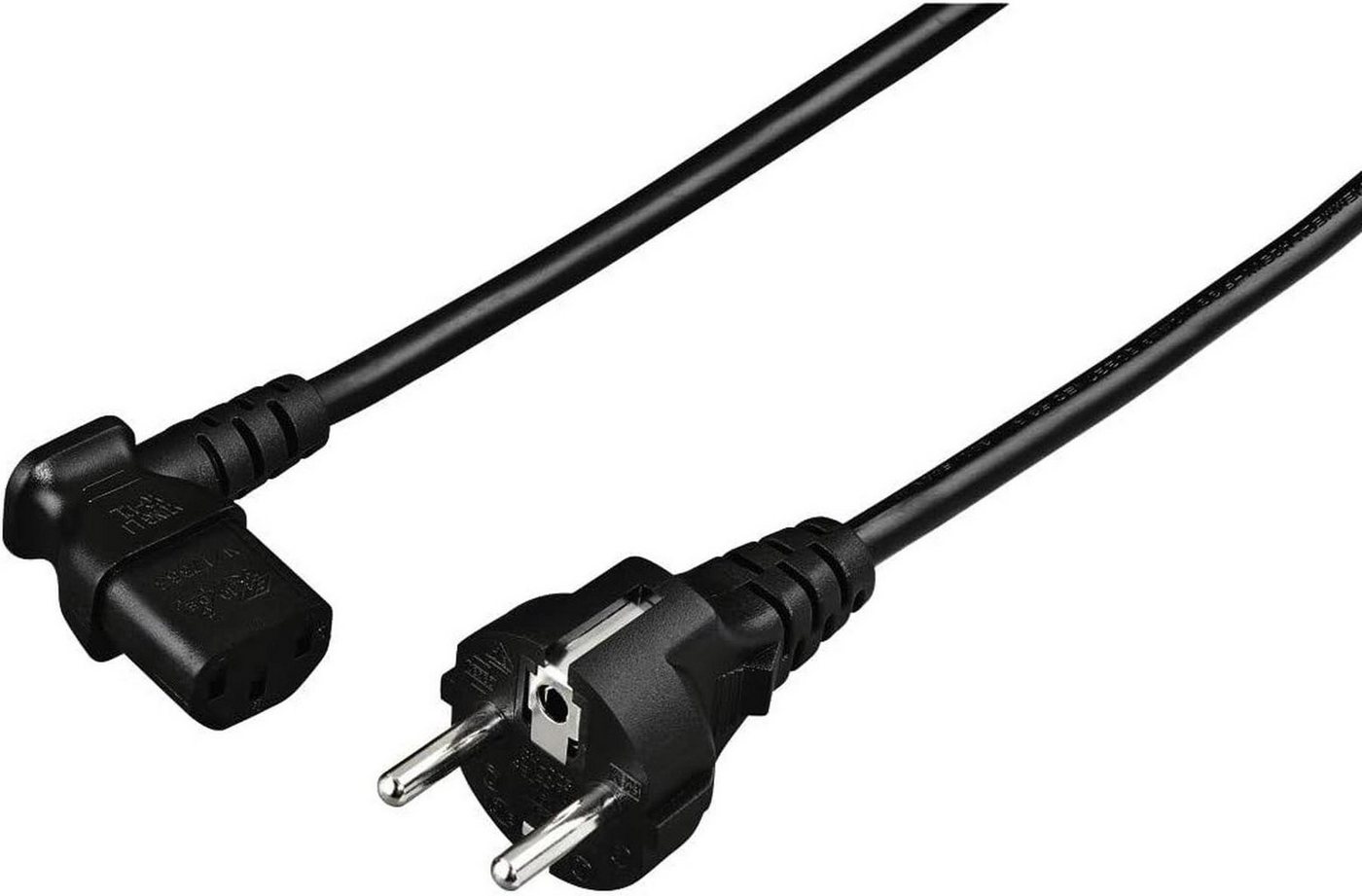 Hama Hama Universal Kaltgeräte Kabel mit 90Grad winkel Stromkabel" von Hama