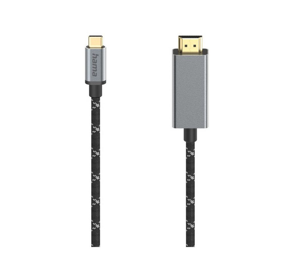 Hama Hama Video-Kabel 1,5m USB-C zu HDMI schwarz Adapter USB-C-Stecker zu HDMI-Stecker Hama Hama Video-Kabel 1,5m USB-C zu HDMI schwarz Adapter USB-C-Stecker zu HDMI-Stecker von Hama