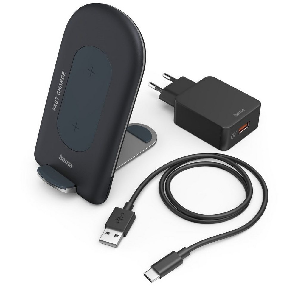 Hama Hama Wireless Charger-Set QI-FC15S anthrazit - Ladegerät. Handy-Netzteile Hama Hama Wireless Charger-Set QI-FC15S anthrazit - Ladegerät. Handy-Netzteile von Hama