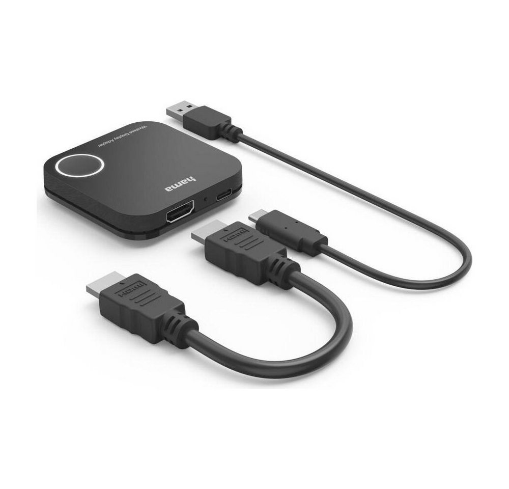 Hama Hama Wireless-Display-Adapter schwarz für kabellose Verbindungen. Elektro-Adapter HDMI zu kabellos, Kabellose Verbindung und hohe Übertragungsqualität Hama Hama Wireless-Display-Adapter schwarz für kabellose Verbindungen. Elektro-Adapter HDMI zu kabellos, Kabellose Verbindung und hohe Übertragungsqualität von Hama