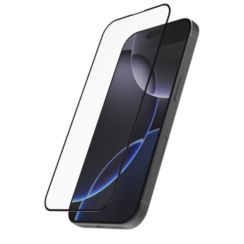 Hama Handy Schutzglas D3O für iPhone 16 Pro Max (Displayschutz bruchsicher, Anti-Fingerprint, Handyglas mit Montagehilfe, Vollschutz 10H, case-friendly, kratzfest, Displayglas iPhone) von Hama