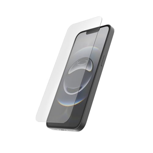 Hama Handy Schutzglas iPhone 13/13 Pro/14/16e (Displayschutz ultraklar Anti-Fingerprint, Montagehilfe, Vollschutz 9H ultradünn, case-friendly, kratzfest, Displayschutzglas iPhone stoßfest) von Hama