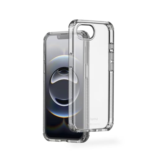 Hama Handyhülle „Extreme Protect“ für Apple iPhone 16e (Bumper D3O-lizenziert, stoßfest, sturzsicher und bruchsicher, durchsichtige iPhone Hülle ohne Vergilben, Case für induktives Laden) transparent von Hama