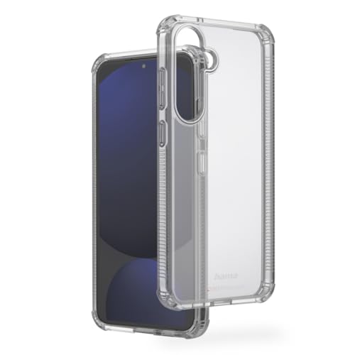Hama Handyhülle „Extreme Protect“ für Galaxy S24 FE (Bumper D3O-lizenziert, stoßfest, sturzsicher und bruchsicher, durchsichtige Galaxy Hülle ohne Vergilben, Case für induktives Laden) transparent von Hama