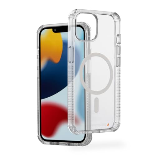 Hama Handyhülle „Extreme Protect“ für iPhone 13 und MagSafe (D3O Bumper, stoßfest, sturzsicher, bruchsicher, durchsichtige iPhone Hülle ohne Vergilben, magnetisches Case induktives Laden) von Hama