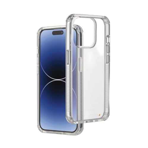 Hama Handyhülle „Extreme Protect“ für iPhone 15 Pro Max (Bumper D3O-lizenziert, stoßfest, sturzsicher und bruchsicher, durchsichtige iPhone Hülle ohne Vergilben, Case für induktives Laden) transparent von Hama