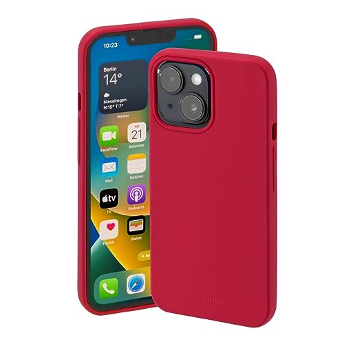 Hama Handyhülle Apple iPhone 14 (Hülle, Case, Cover, Smartphone Hülle, passend für Wireless Charging) rot von Hama