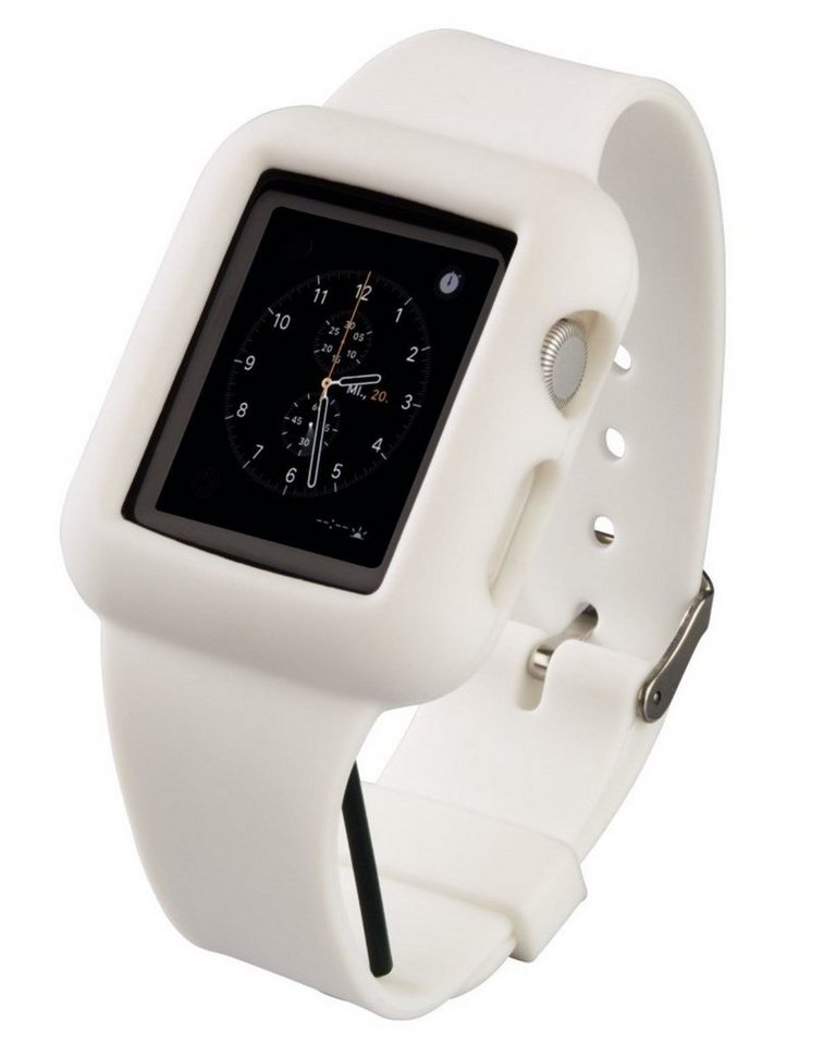 Hama Handyhülle Armband Silicon für Apple Watch 42mm Series 0/Series 1, für Apple Watch 42mm Series 0 (1. Generation) Series 1 (2. Generation) von Hama