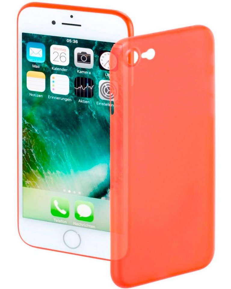 Hama Handyhülle Cover Ultra Slim Rot Schale Case Schutz-Hülle, passend für Apple iPhone 7 8 SE 2020, Anti-Kratz von Hama