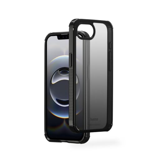 Handyhülle Extreme Protect für Apple iPhone 16e (Bumper D3O-lizenziert, stoßfest, sturzsicher und bruchsicher, Case für induktives Laden, Farbverlauf) schwarz von Hama