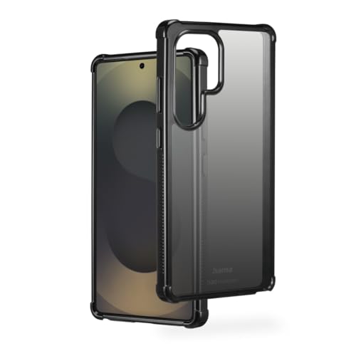 Handyhülle Extreme Protect für Samsung Galaxy S25 Ultra (Bumper D3O-lizenziert, stoßfest, sturzsicher und bruchsicher, Case für induktives Laden, Farbverlauf) schwarz von Hama
